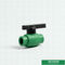 Glattes grüne Farbkunststoffgriff-Oberflächenkugelventil mit Messingball-hohem Fluss