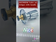 Runder Griff aus verchromter Zinklegierung für Messingventilkartuschen