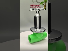 PPR Chromplattierte Luxus-Kugelventil mit Querschnittgriffe Kupferkern Messingpatrone