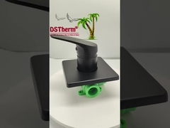 Drei-Wege-Quadrat-Panel Ppr schwarz beschichtet Mixer Duschventil Mischventil