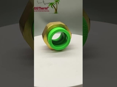 Grüne Ppr-Doppelkopf-Gewinde-Verbindung, Hochtemperaturbeständigkeit