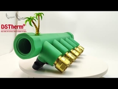 PPR Messing Rot 5 Wege Verteiler Angepasstes Logo und Farbe 20mm