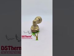 Weiblicher Gewinde-Bogen Pex Messing-Fittings Messingfarbe Kundenspezifisches Logo Schraubfittings Mittleres Gewicht