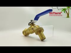 Vergoldeter, robuster, klassischer blauer Eisengriff mit Bibcocks-Wasserauslauf-Wasserhahn