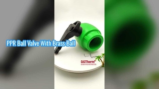 Langlebiger PPR-Kugelhahn, Messing-Kugelwellengriff