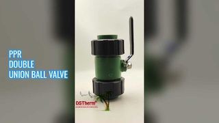 PPR-Doppelanschluss-Kugelhahn, einfache Installation