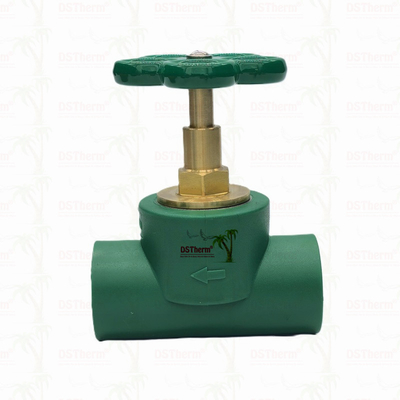 Customisierte schwerere Art Stoppventilpatrone mit grünem Griff Messingpatrone Messing Spindelventil Oberteil