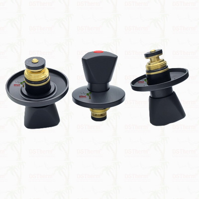 Dreieckshandle Stoppventil Oberteil Messingpatrone Schwarzplattierte Ventil Verborgene Ventilpatrone Globale Ventilpatrone