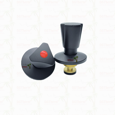 Dreieckshandle Stoppventil Oberteil Messingpatrone Schwarzplattierte Ventil Verborgene Ventilpatrone Globale Ventilpatrone