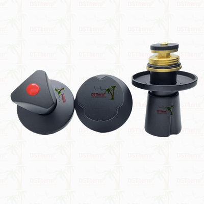 Dreieckshandle Stoppventil Oberteil Messingpatrone Schwarzplattierte Ventil Verborgene Ventilpatrone Globale Ventilpatrone