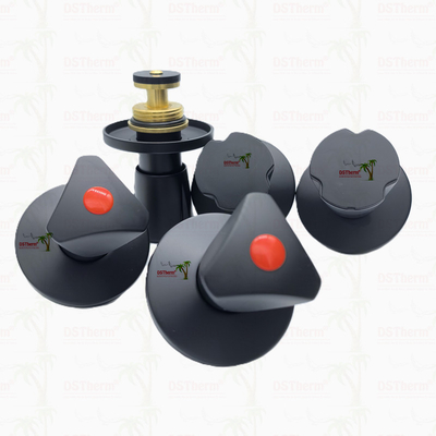 Dreieckshandle Stoppventil Oberteil Messingpatrone Schwarzplattierte Ventil Verborgene Ventilpatrone Globale Ventilpatrone