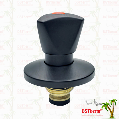 Dreieckshandle Stoppventil Oberteil Messingpatrone Schwarzplattierte Ventil Verborgene Ventilpatrone Globale Ventilpatrone