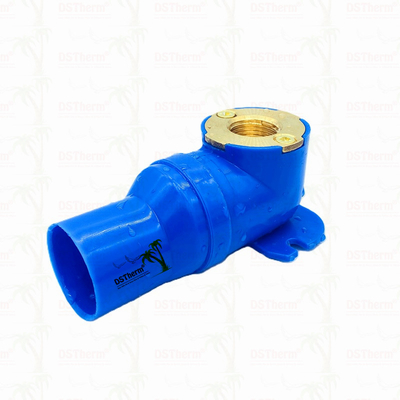 PEX-Fittings Blau PEX Ellbogen Korrosionsbeständig Flexible Installation angepasste Farbe