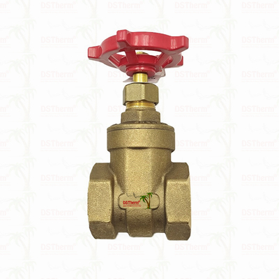 Messing Union Gate Ventil mit rotem Griff 1/2 "-2" angepasste Größe Anti-Korrosion
