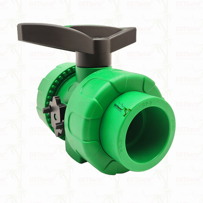 Sperrkugel PPR Doppelverbindungskugelventil mit Plastikkugel S2.5 20-63MM