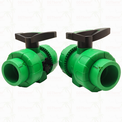 Sperrkugel PPR Doppelverbindungskugelventil mit Plastikkugel S2.5 20-63MM