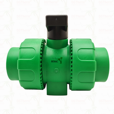Sperrkugel PPR Doppelverbindungskugelventil mit Plastikkugel S2.5 20-63MM