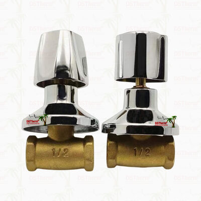 Verchromtes Messing-Absperrventil Globusventil Südamerikanischer Stil A 1/2"-1"