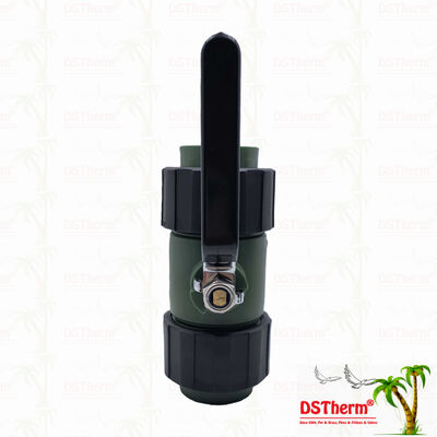 PPR-Kugelhahn mit Doppel-Union, Messingkugel, Eisengriff 20-63MM, Kundenspezifisches LOGO