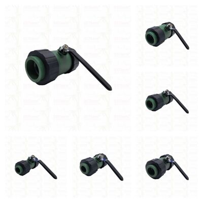 PPR-Kugelhahn mit Doppel-Union, Messingkugel, Eisengriff 20-63MM, Kundenspezifisches LOGO