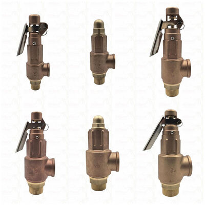 Messing-Sicherheitsventil 1/2"-2" Rohrleitungssystem Überdruckschutzvorrichtung