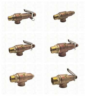 Messing-Sicherheitsventil 1/2"-2" Rohrleitungssystem Überdruckschutzvorrichtung