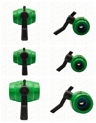 PPR Kugelhahn mit vollem Durchgang und Messingkartusche für PPR-Rohr 20-63 mm, anpassbar