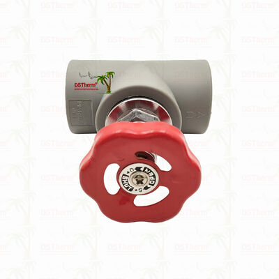 Graues verchromtes PPR-Absperrventil mit Messingkartusche Global Valve 20-110mm