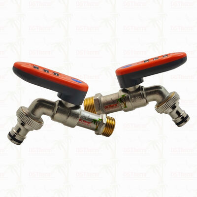 Chrome Plated Lockable Handle Ball Bibcocks New Design Luggage-style mechanical lock 1/2"-3/4"