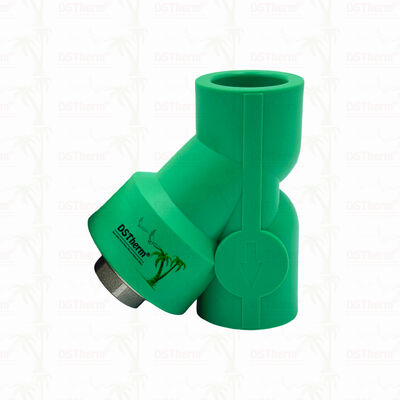 PPR-Strainerventil PN25 Kompaktfilterventil in Y-Form 20 ∼32 mm für Wassersysteme