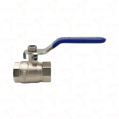 PN25 Messing-Kugelventil Chrom-verbundene Kugel, weiblich x weiblich Vollverschluss 1/2"4"