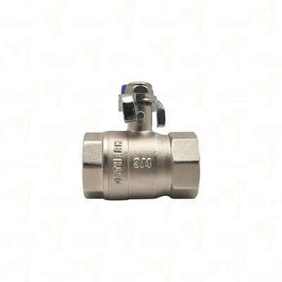 PN25 Messing-Kugelventil Chrom-verbundene Kugel, weiblich x weiblich Vollverschluss 1/2"4"