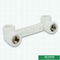 Polypropylen verdoppeln weiße Ppr-Rohr-Zusätze langen weiblichen verlegten Ellbogen DIN8077/8078