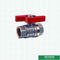 Kundengebundenes Mini Forged Brass Ball Valve-Schmetterlings-Griff-männlich-weibliches verlegtes Messingkugelventil