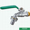 Vernickeln Sie überzogenen Wasser-Hahn-Messingventil Bibcock-Hahn, Messinghahn besonders anfertigte Logo Designs