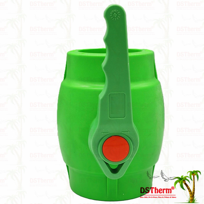 PPR-Kugelventil aus Kunststoff mit Wellenhandgriff und Messingkugel ergonomischem Wellenhandgriff 20-63 mm