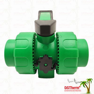 Sperrkugel PPR Doppelverbindungskugelventil mit Plastikkugel S2.5 20-63MM