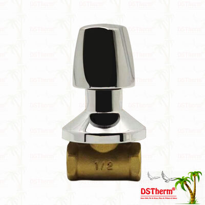 Verchromtes Messing-Absperrventil Globusventil Südamerikanischer Stil A 1/2