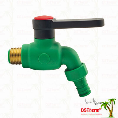 PPR Bibcocks Wasserspritzer Wasserhahn Wasserhahn Spigot angepasste Farbe 1/2 