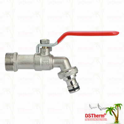 Mittelgroße vielseitige Kugelhähne mit BESTEM ANTI-ROST-DACROMET-GRIFF Wasserhahn 1/2