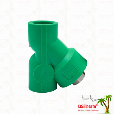 PPR-Strainerventil PN25 Kompaktfilterventil in Y-Form 20 ∼32 mm für Wassersysteme